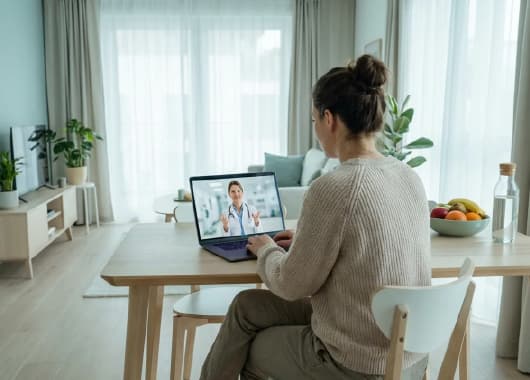Care coaching and telehealth consultation at home